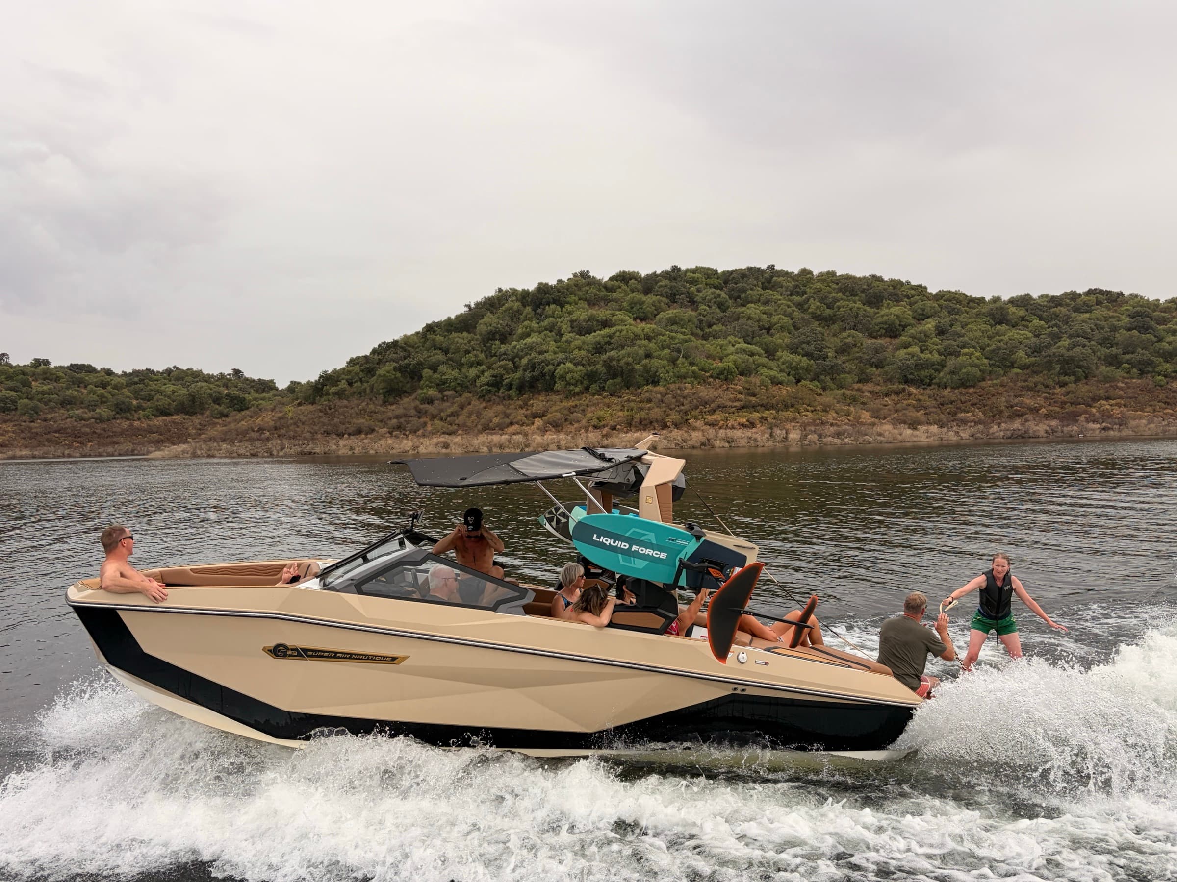 Friends enjoying a recent day together on the Xtreme Gene lake